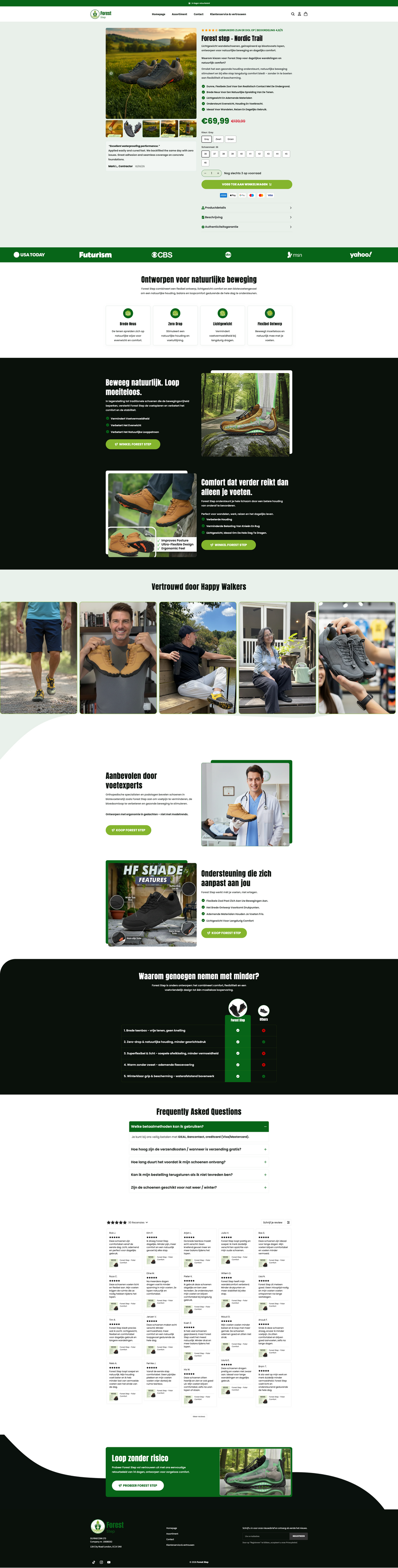 Multi-Product Footwear Brand Shopify Store Template (Built with GemPages)