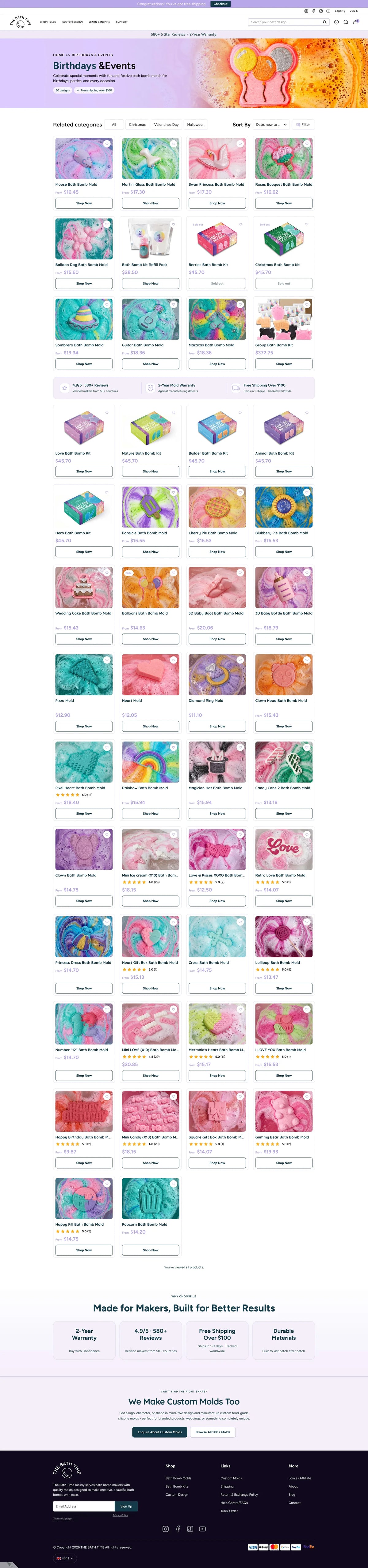 Collection page